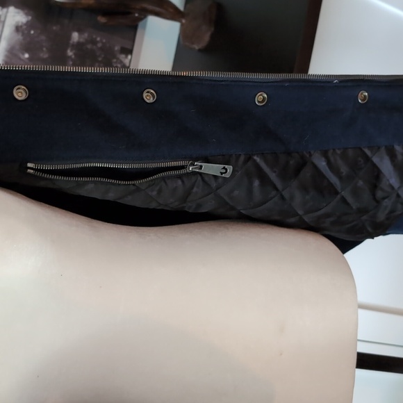 True Religion Black/ White Varsity Bomber Jacket Vest,Size 2XL. - Picture 11 of 16